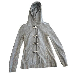 Quiksilver Toggle KNIT Striped Small Toggle Jacket Gray pattern jacket